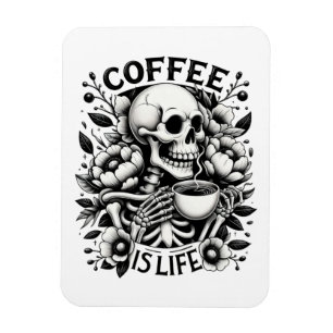 Magnet Flexible Le café, c'est la vie