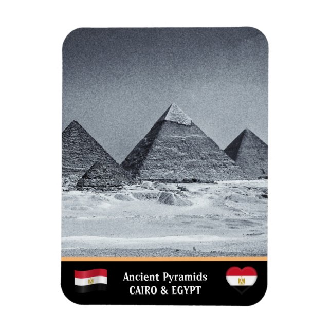 Magnet Flexible Le Caire, Pyramides égyptiennes - Egypte ancienne  (Vertical)