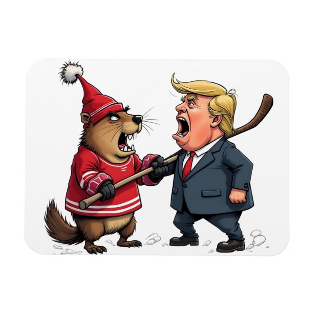 Magnet Flexible Le Canada lutte contre Trump (Horizontal)
