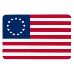 Magnet Flexible Le Cercle d'étoiles, Drapeau américain par Betsy R