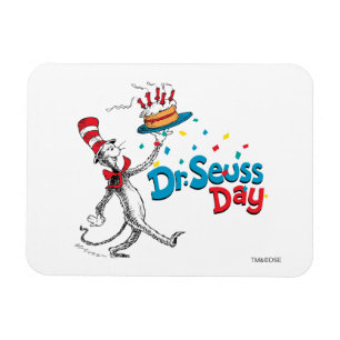 Magnet Flexible Le chat dans le Casquette Dr Seuss Day