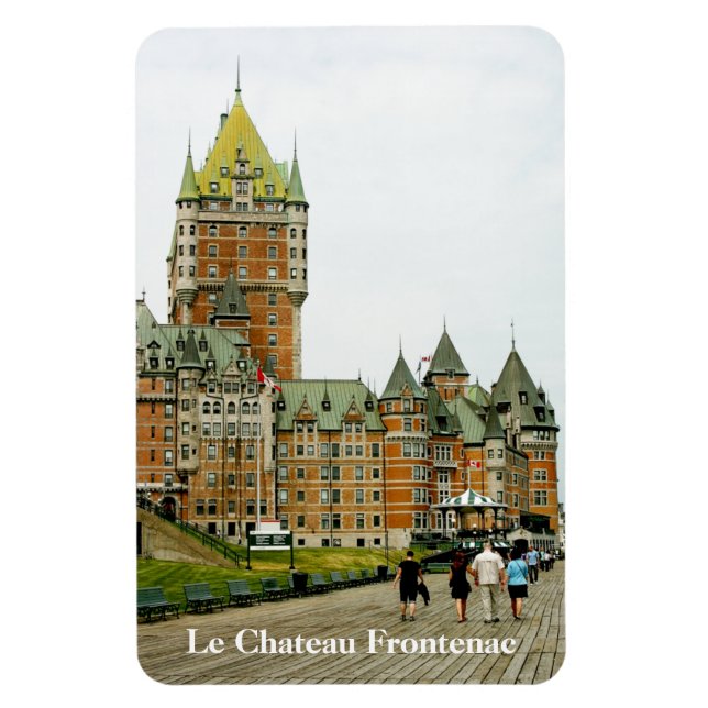 Magnet Flexible Le Château Frontenac Québec Ville Canada (Vertical)