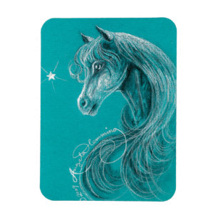 Magnet Flexible Le cheval arabe pensif