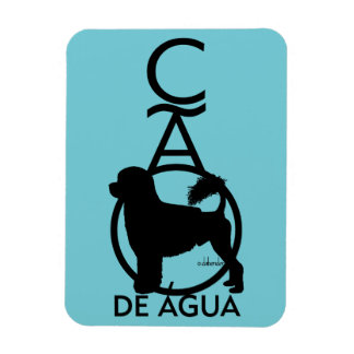 Magnet Flexible Le chien d'eau portugais Standing Cao de Agua