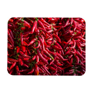 Magnet Flexible Le Chili Rouge Épicé Dans La Ville De Kalocsa