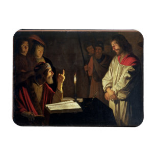 Magnet Flexible Le Christ avant Caiaphas (huile sur la toile)