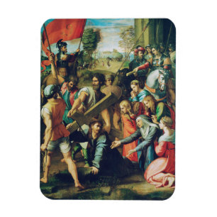 Magnet Flexible Le Christ tombant sur le chemin du Calvaire