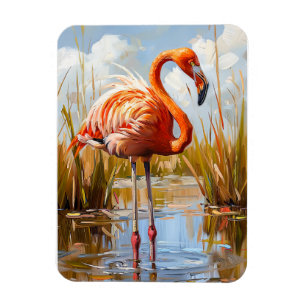 Magnet Flexible Le Flamant rose sauvage
