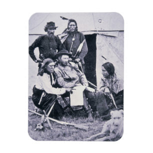 Magnet Flexible Le général George A. Custer (1839-1876) avec son I