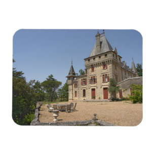 Magnet Flexible Le magnifique Château de Pressac et jardin