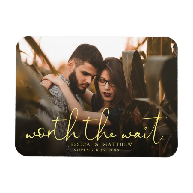 Magnet Flexible Le Mariage d'attente : un script photo pour une su (Horizontal)