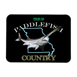 Magnet Flexible Le Missouri est un pays de paddlefish