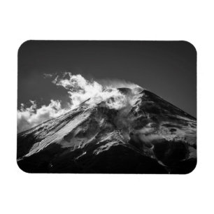 Magnet Flexible Le mont Fuji en noir et blanc