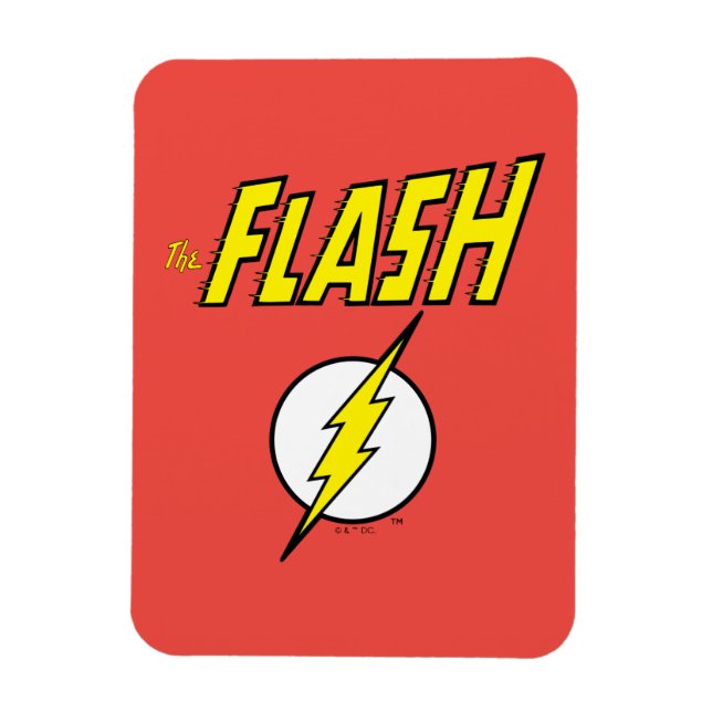Magnet Flexible Le nom Flash et logo d'éclair (Vertical)