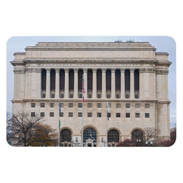 Magnet Flexible le palais de justice du comté de milwaukee (Horizontal)