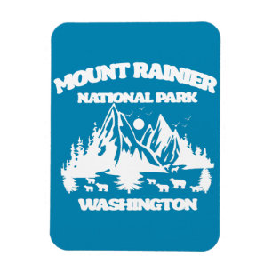 Magnet Flexible Le Parc national du Mont Rainier