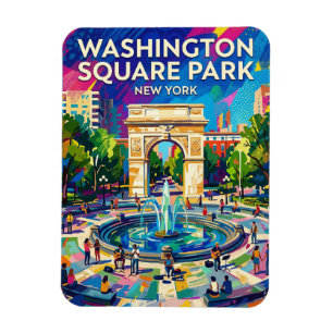 Magnet Flexible le parc Washington Square États-Unis