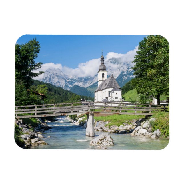 Magnet Flexible Le Parish church de Ramsau (Horizontal)
