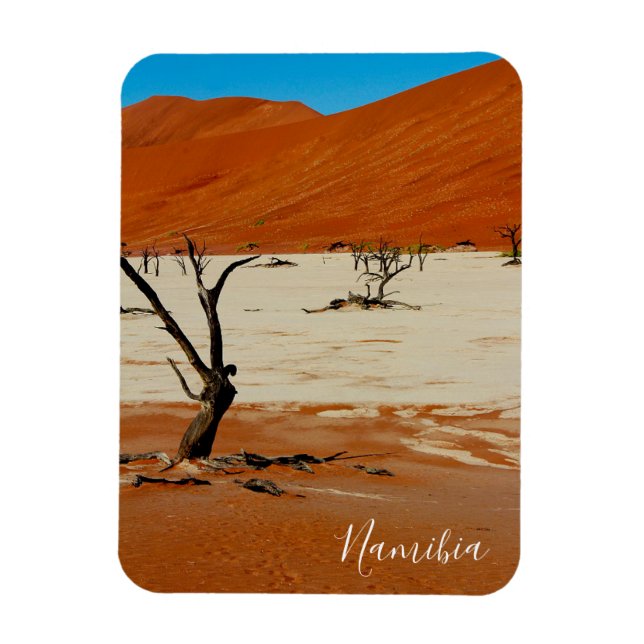 Magnet Flexible Le paysage des dunes de sable de Namibie Sossusvle (Vertical)