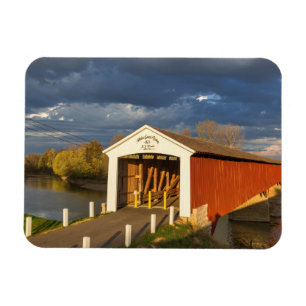 Magnet Flexible Le pont couvert de Medora construit en 1875