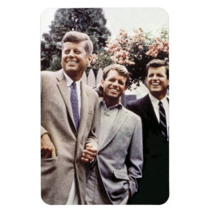 Magnet Flexible Le président américain John Kennedy & Robert & Ted