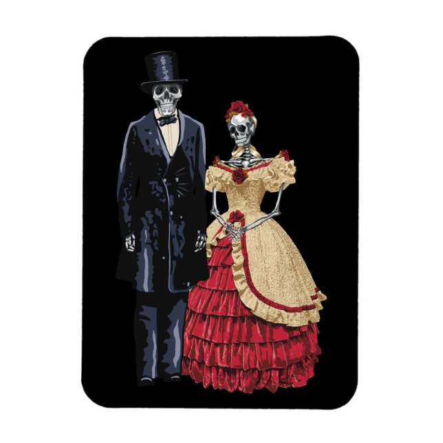 Magnet Flexible Le président Lincoln Skeleton, Halloween Skeleton (Vertical)