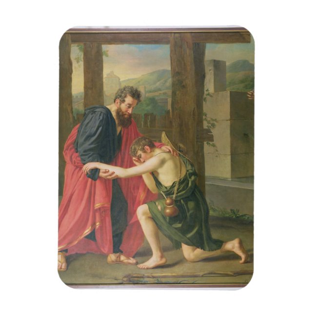 Magnet Flexible Le retour du fils prodigue, 1823 (huile dans canva (Vertical)