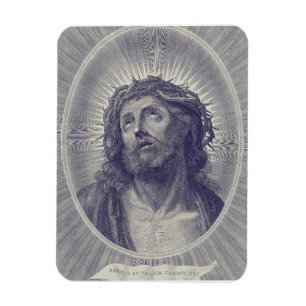Magnet Flexible Le Saint Visage de Jésus avec Couronne d'Épines Ar