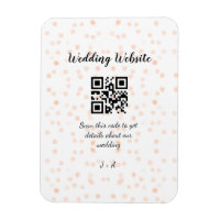 Le site web mariage scanner code QR pour les détai