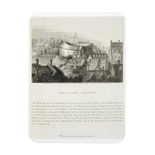 Magnet Flexible Le théâtre de The Globe, c.1647, édité par Rob