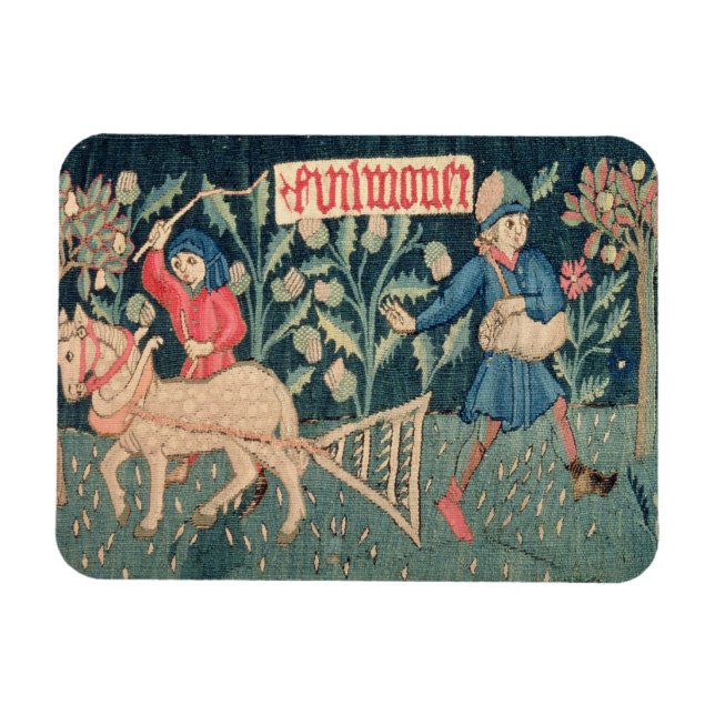 Magnet Flexible Le travail des mois, Alsace (tapisserie) Vict (Horizontal)