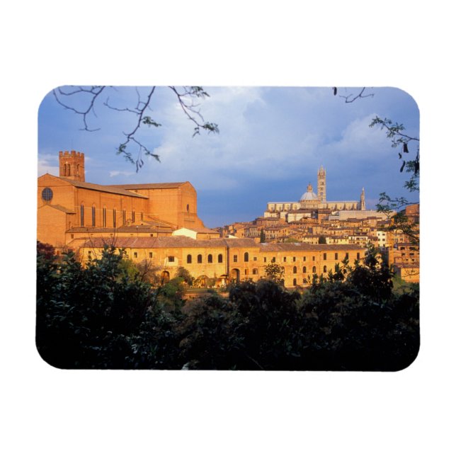 Magnet Flexible Le village toscan de Sienne, Italie. (Horizontal)