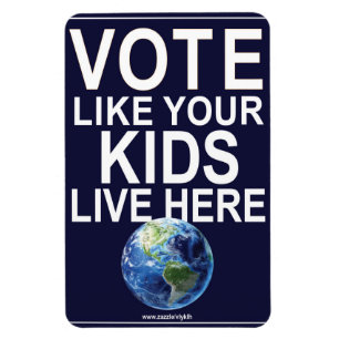 Magnet Flexible Le vote d'aimant de voiture aiment vos enfants…