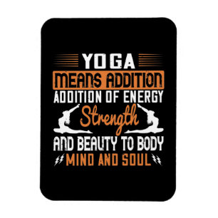 Magnet Flexible Le yoga signifie l'addition de l'énergie de l'espr