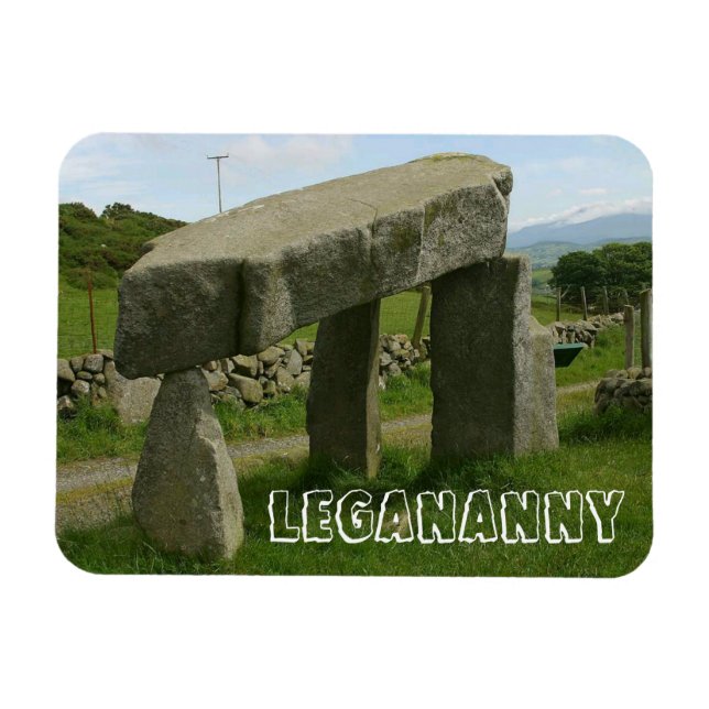 Magnet Flexible Legananny Dolmen, Megalith, Irlande du Nord (Horizontal)