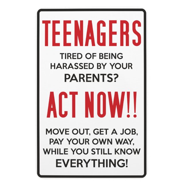 Magnet Flexible Les adolescents, fatigués d'être harcelés ? Agis m (Vertical)
