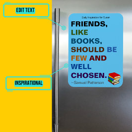 Magnet Flexible Les amis sont comme les livres Inspiration