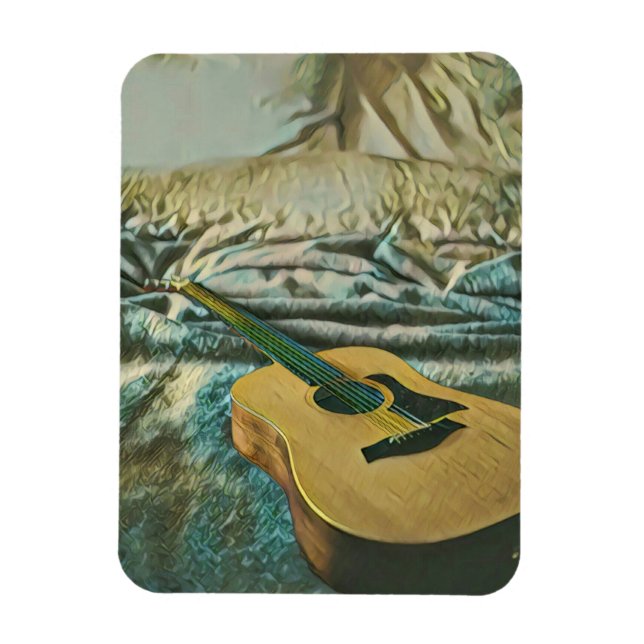 Magnet Flexible Les amoureux de guitare cadeaux (Vertical)