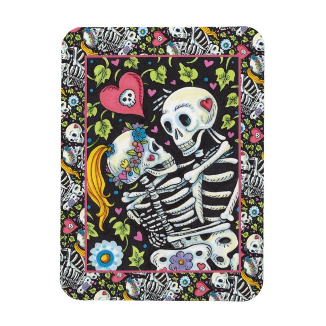 MAGNET FLEXIBLE LES AMOUREUX DE LA IVY, LES SQUELETTES SWETHEART E (Vertical)