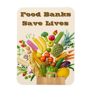 Magnet Flexible Les banques alimentaires sauvent des vies