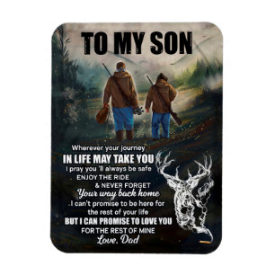 Magnet Flexible Les Cadeaux De Son  Lettre À Mon Fils Amour De Pa