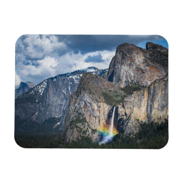 Magnet Flexible Les cascades | Bride Veil Falls Yosemite Californi (Horizontal)