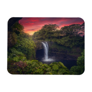Magnet Flexible Les cascades   Rainbow Falls, Hilo, Hawaii