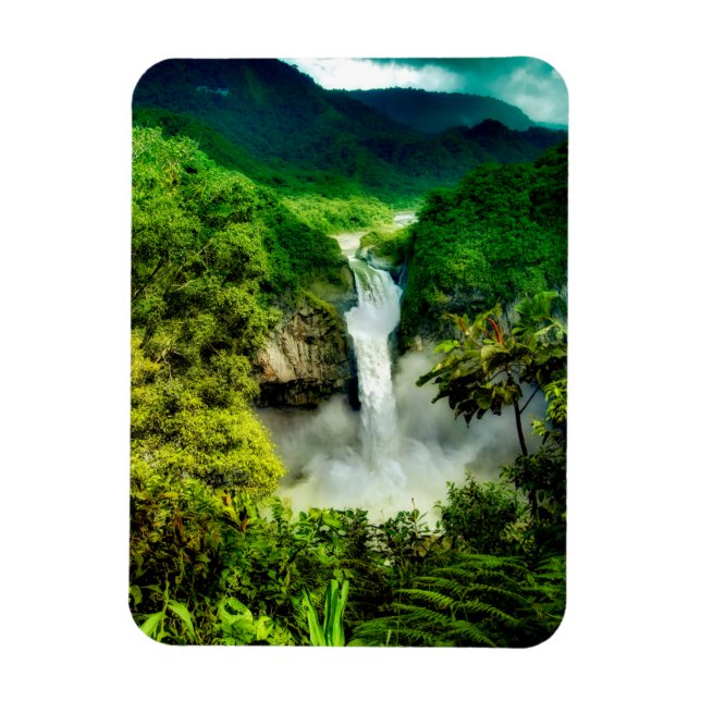 Magnet Flexible Les cascades | San Rafael Falls, Equateur (Vertical)
