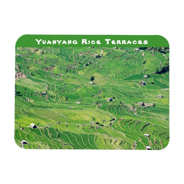 Magnet Flexible Les célèbres terrasses de riz yuanyang - Yunnan, C (Horizontal)