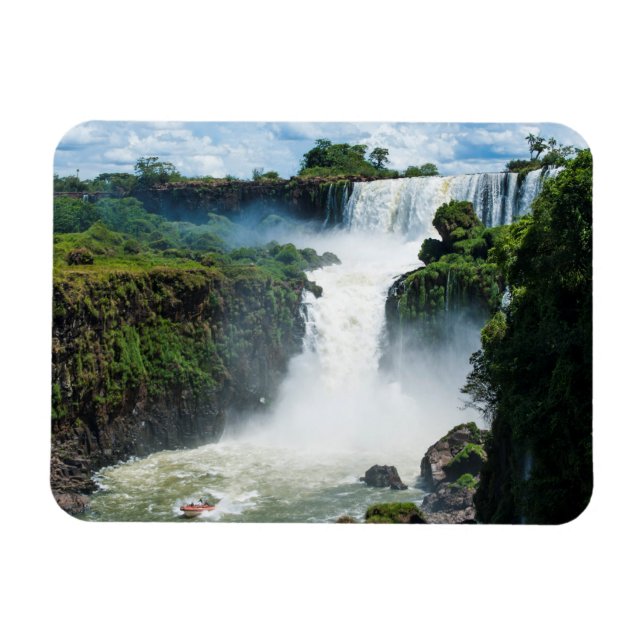 Magnet Flexible Les Chutes D'Iguazu Entourées De Jungle (Horizontal)