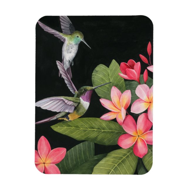 Magnet Flexible Les colibris de la Plumeria (Vertical)