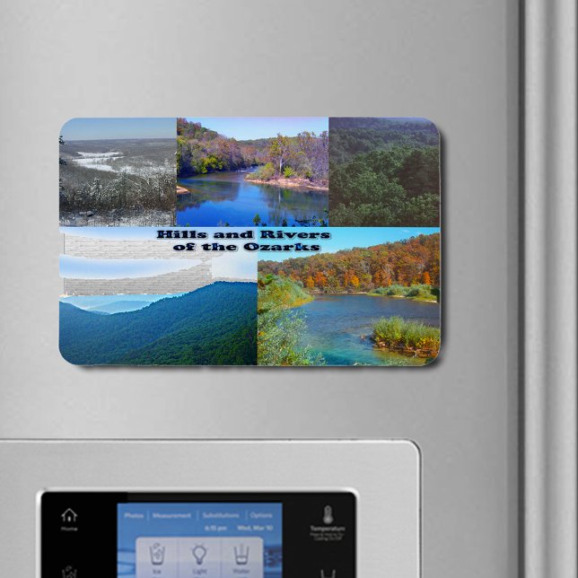 Magnet Flexible Les collines et les rivières des Ozarks (Hills and Rivers of the Ozarks Flexible Magnet)