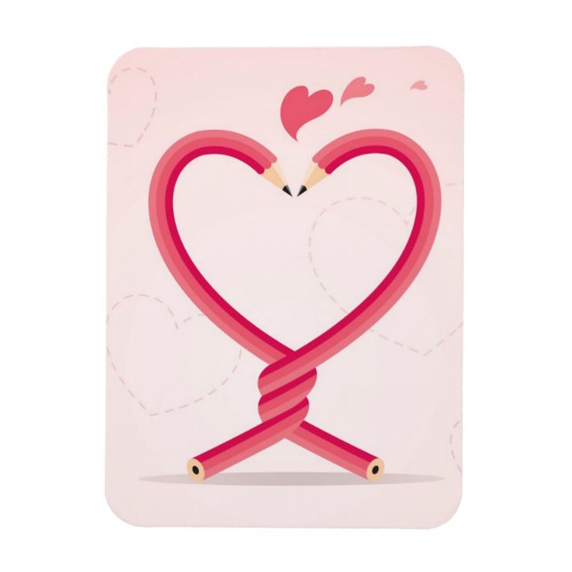 Magnet Flexible Les crayons amoureux (Vertical)