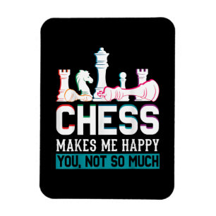 Magnet Flexible Les échecs me rendent heureux Humour drôle Cadeau